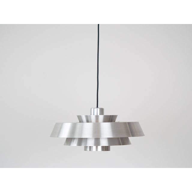 Vintage Nova Pendant Lamp in Aluminum by Jo Hammerborg for Fog and Mørup, 1963 For Sale - Image 12 of 12
