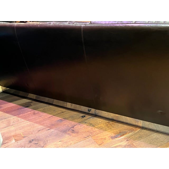 Postmodern 1970s Vintage Leather Sofa For Sale - Image 3 of 6