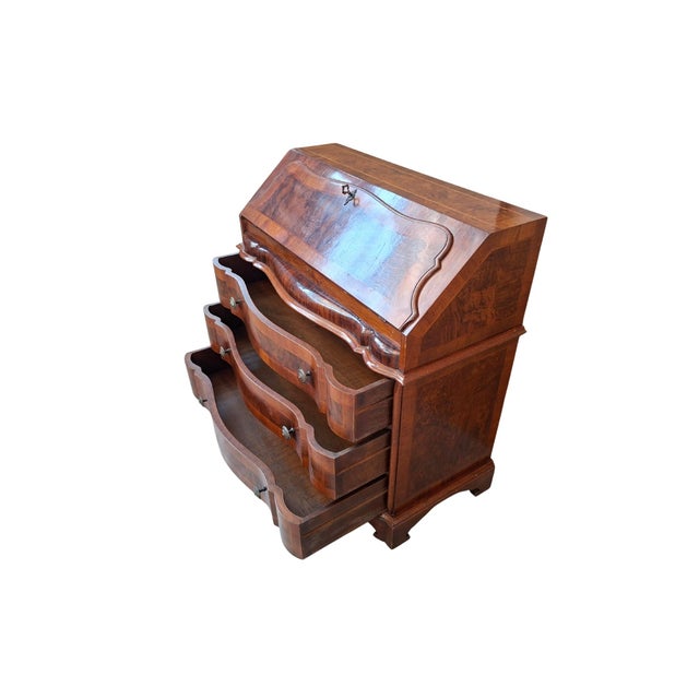 Vintage Drop-Leaf Desk, 1950s For Sale - Image 9 of 11