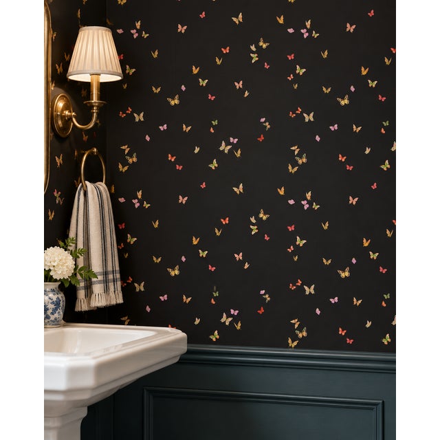 Our Butterfly Grove wallpaper design was inspired by a freshly bloomed English Garden with butterflies fluttering in the...
