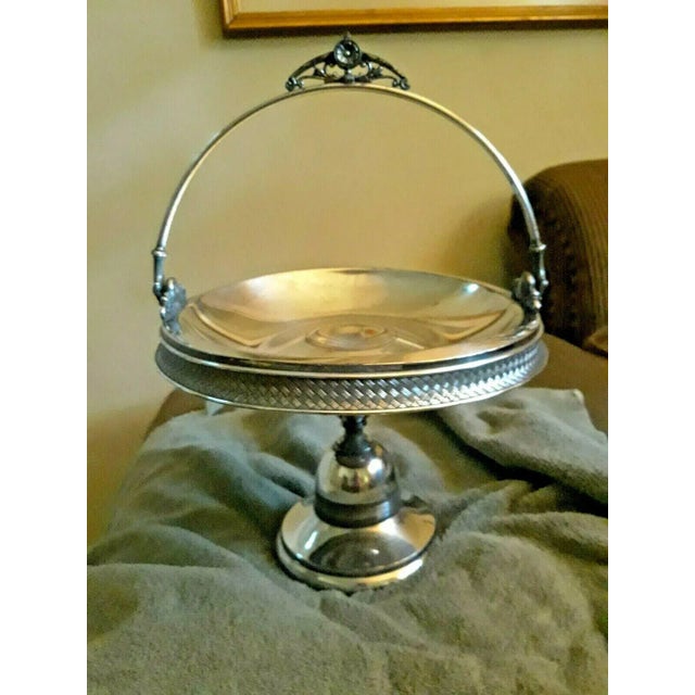 Silver 1800s Victorian James W Tufts Silver Plate Bride's Basket For Sale - Image 8 of 8