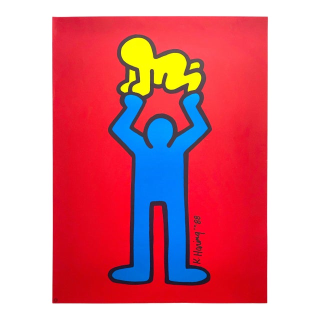 Keith Haring \"red room\" Authorized 額付属 Original Lithograph - “Red room - 1993” – Kevin Seah Online