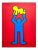 Keith Haring Estate Vintage 1991 Pop Art Lithograph Print Poster " Radiant Baby " 1989 For Sale
