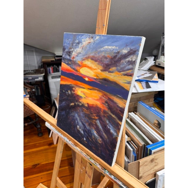 Ink Blue Ember Tide by Kathleen Varadi, 2019 For Sale - Image 8 of 11