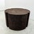 Wood Vintage Round Chocolate Brown Cork Coffee or Side Table – 1970s Postmodern For Sale - Image 7 of 10
