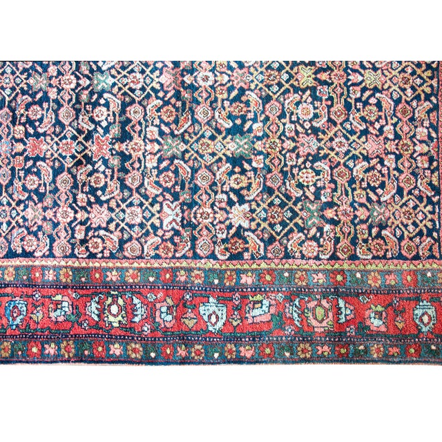 Navy Blue Early 20th Century Persian Bidjar Rug For Sale - Image 8 of 14