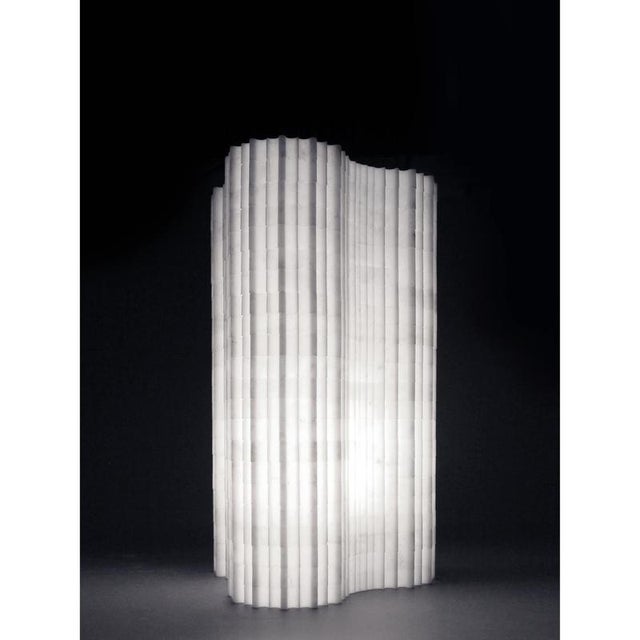 Not Yet Made - Made To Order Stripes A1 Decorative Table Lamp in Afyon White Marble by Bufalini Marmi For Sale - Image 5 of 13
