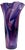 Murano 12/ 1/4 In. Tall Signed Purple Swirl Fazzoletto Lip Studio Art Glass Vase For Sale - Image 4 of 13