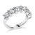 Haus of Brilliance 14K White Gold 3.0 Cttw Lab-Grown Diamond Shared Prong Set 6 Stone Band Ring (G-H Color, VS2-SI1 Clarity) - Ring Size 6 For Sale - Image 4 of 7