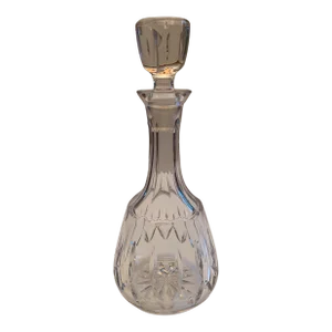 Vintage Cut Crystal Wine Decanter With Stopper