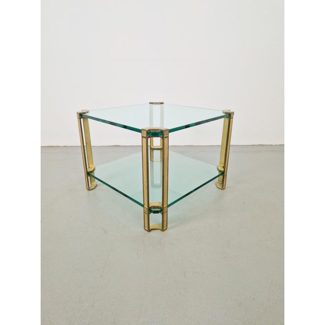 T24 Coffee Table in Brass with Double Glass Tops by Peter Ghyczy, 1970s For Sale - Image 10 of 10