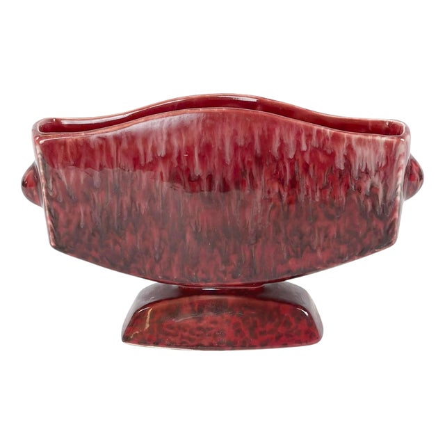 Modernist Drip Glazed Mantel Vase from Shorter & Sons, England, 1950s For Sale