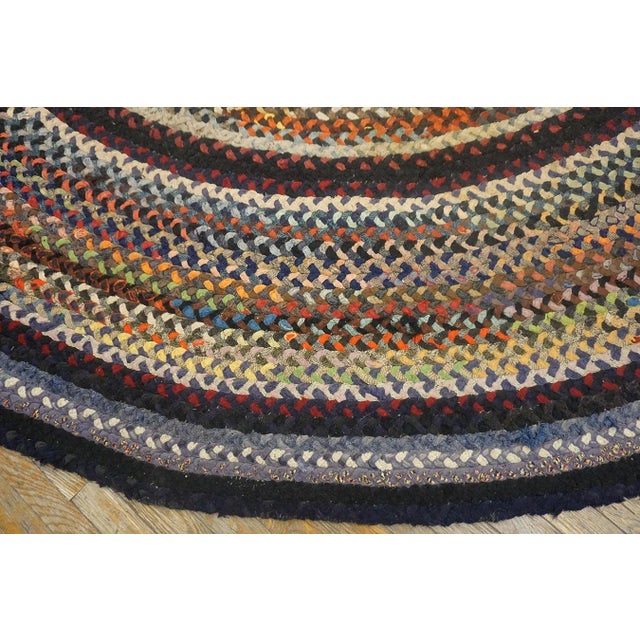 1930s American Braided Rug For Sale - Image 11 of 12