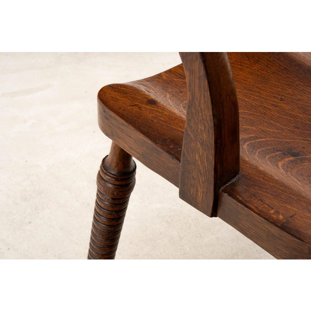 Office Chair in Leather & Oak by Adolf Loos for F. O. Schmidt, 1890s For Sale - Image 10 of 18