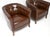 1950s Vintage Swedish Leather Armchairs, 1950s, Set of 2 For Sale - Image 5 of 8