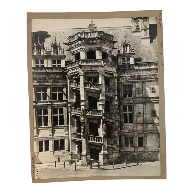 Antique French Chateau De Blois Photograph For Sale