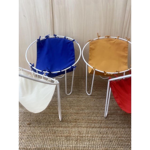 Vintage French Outdoor Armchairs, 1950s, Set of 4 For Sale - Image 14 of 15