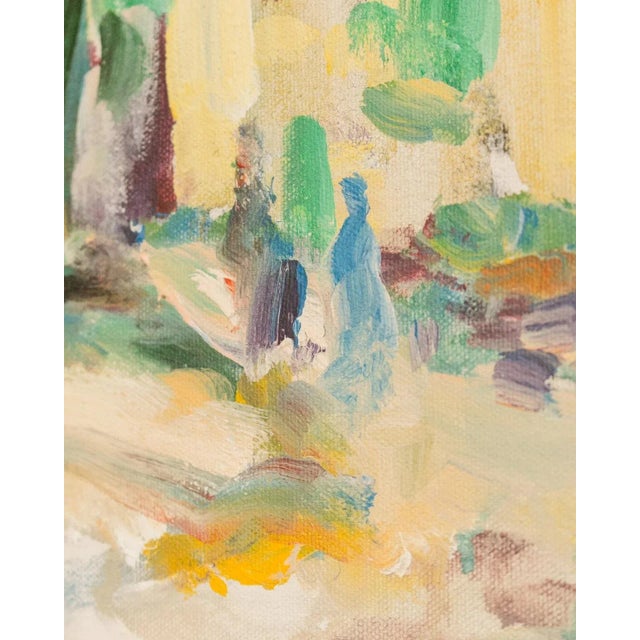 Mid 20th Century Colorful Vintage Cityscape by Heinz Rosein For Sale - Image 5 of 12