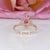 Pink 1.1Ct Pink Sapphire Ring With Natural Diamond Accents: Solid 14k Gold, 7.5x5.6mm, Size 6.75 For Sale - Image 8 of 9