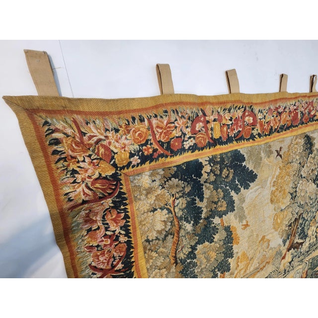 Mid 20th Century Mid 20th Century French Tapestry of Landscape For Sale - Image 5 of 11