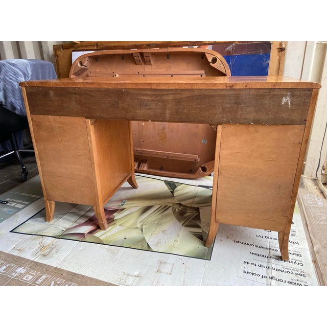 Wood 1940s Virginia House Desk Needs Restoration For Sale - Image 7 of 12