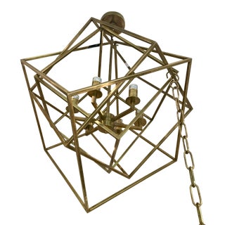 Restoration Hardware Modern Cubist Pendant For Sale