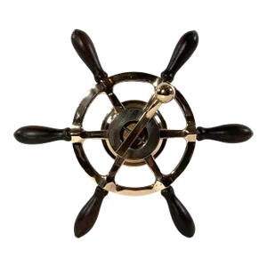 Late 19th Century Bronze Boat Steering Wheel