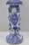 Antique German Westerwald Salt Glaze Stoneware Cobalt Blue Jardiniere & Pedestal For Sale - Image 4 of 18