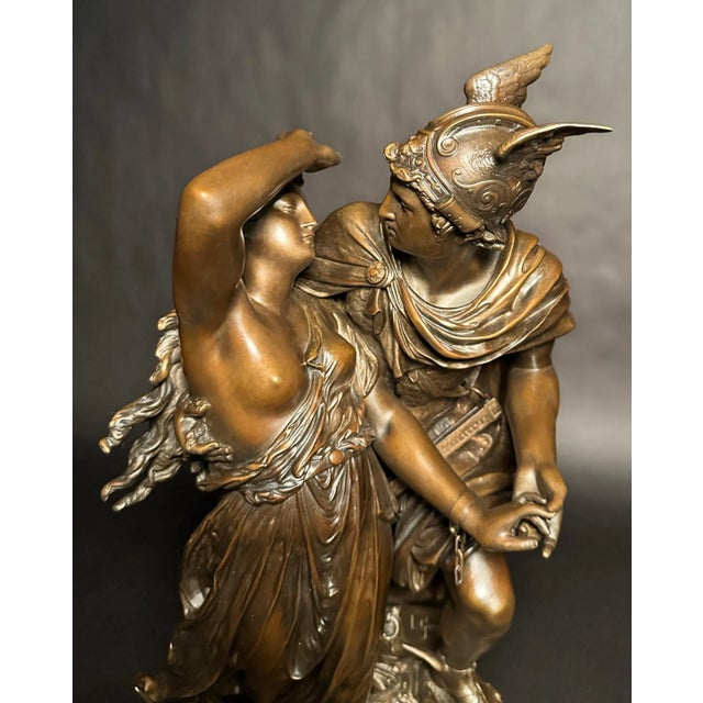 Late 19th Century Late 19th Century Bronze Group "Perseus And Andromeda" By Jean-Louis Gregoire For Sale - Image 5 of 8