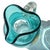 Murano Barbini Murano Label Vintage Aqua Blue Gold Fleck Handle Italian Art Glass Pitcher Flower Vase For Sale - Image 4 of 5