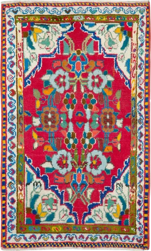Vintage Persian Hamadan Rug – Size: 2" X 3' 3"