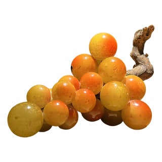 Vintage Alabaster Grape Model For Sale