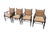 Very nice style of Faux bamboo set of 4 chairs. Well built solid frames. Needs to be painted and reupholstered