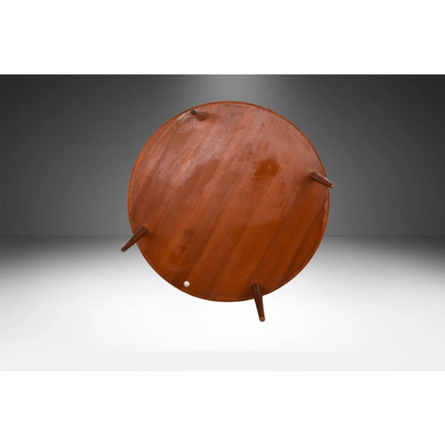 Teak Midcentury Round Coffee Table Peter Hvidt & Orla Molgaard-Nielsen for France & Son For Sale In Baltimore - Image 6 of 12