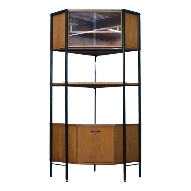 Teak Shelving Corner Unit from Avalon, 1960s For Sale