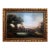 Antique Italian Landscape Oil Painting Signed Rastelli, Vintage Framed Art For Sale