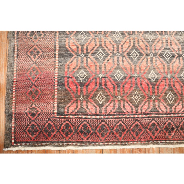 Vintage Zabihi Collection Tribal Turkish Rug - 6'8" x 9'4" For Sale - Image 9 of 12