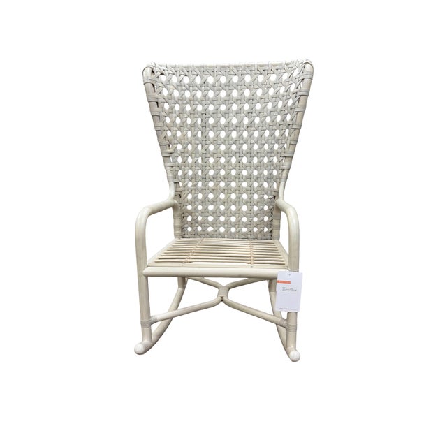 Retail price: $ 3,562 per rocking chair McGuire MCMR144 Exalt Rocking Chair — A beautifully crafted rocking chair with a...