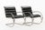 Mid Century Mr Black Leather Arm Chairs by Mies Van Der Rohe for Knoll For Sale - Image 12 of 15