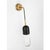 Junio Wall Light in Bronze and Brass with Clear Glass Designer: Thomas O'Brien Finish: Bronze and Brass Height: 26" Width:...