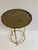 1970s Boho Chic Gilt Gold Faux Bamboo Cocktail Table For Sale - Image 5 of 9