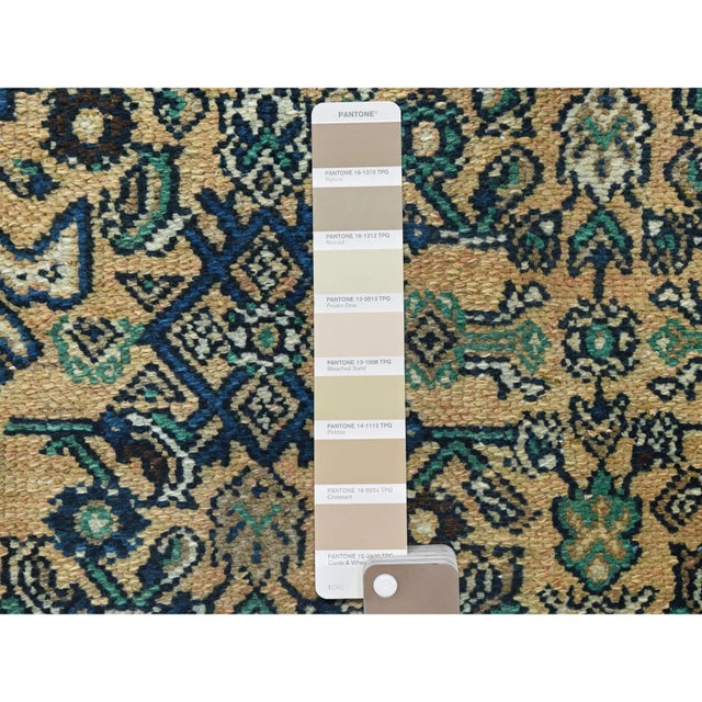 1960s 1960s Sand Vintage Persian Rug For Sale - Image 5 of 12