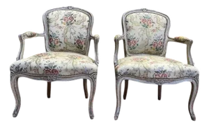 Set of Louis XV Style Cabriolet Armchairs