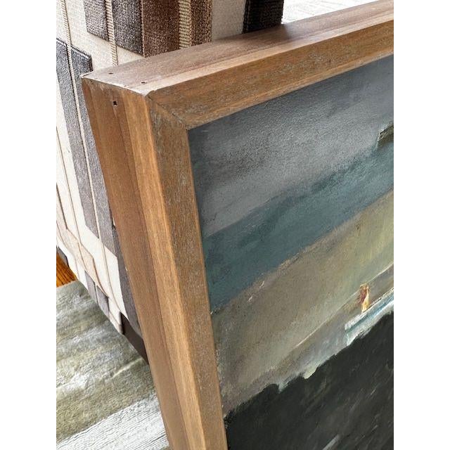 Paper Framed Original James R. Stewart “Ballycastle Harbor,” 2010 Oil on Paper For Sale - Image 7 of 10