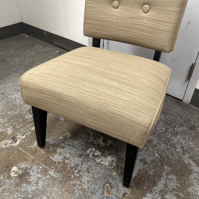 Crate & Barrel Mid-Century Modern Style Slipper Chair For Sale - Image 10 of 12