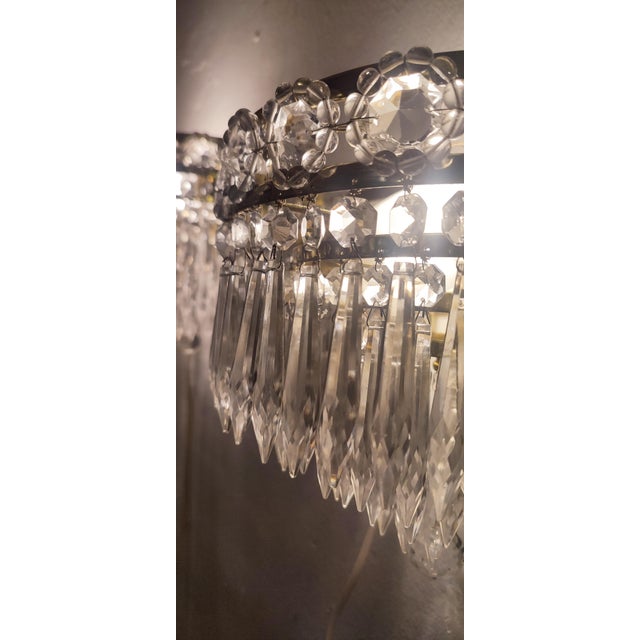 Classic Crystal Wall Lights, France, 1950s, Set of 2 For Sale - Image 12 of 18
