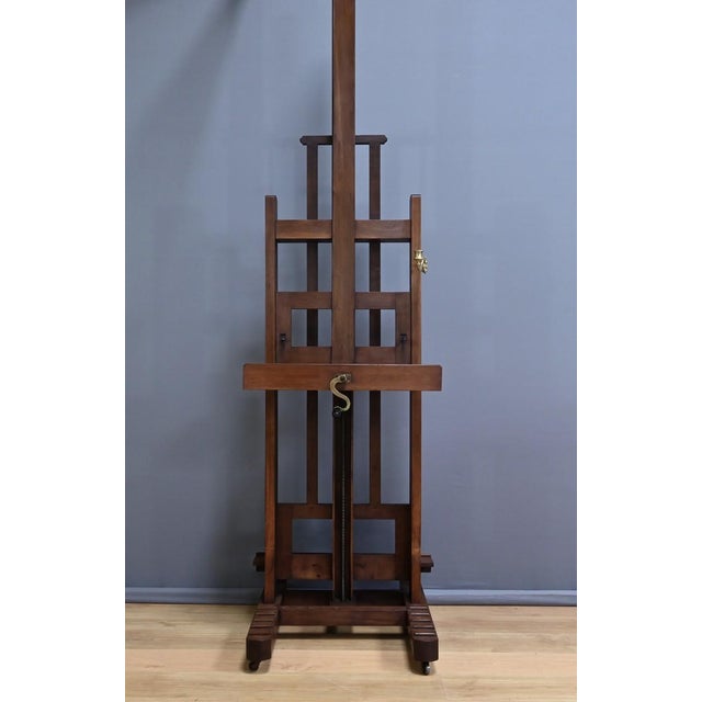 Double-Sided Oak Studio Easel For Sale - Image 9 of 18