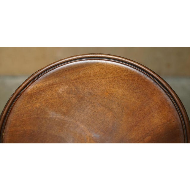 Turned Hardwood Tripod Lamp Side Table For Sale - Image 14 of 16