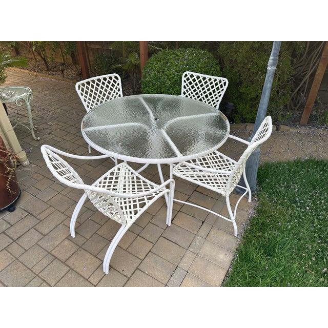 Brown Jordan Tamiami Patio Table & 4 Chairs Chairish