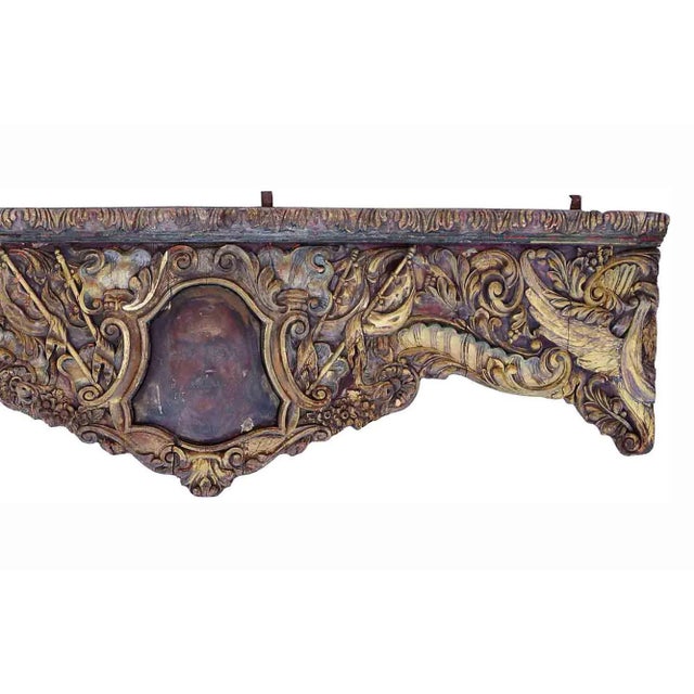 Carousel Panel Antique Carved Rinceau Ornament and Bird Design For Sale - Image 4 of 7